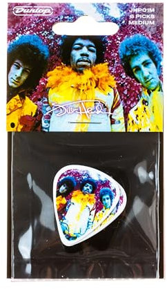 JIM DUNLOP Plektrum Jimi Hendrix, Medium, 6 Stück, Experienced