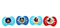 Disney Cudlie Mickey Mouse Baby Boy 4 Pack of Pacifiers with Big Star Print