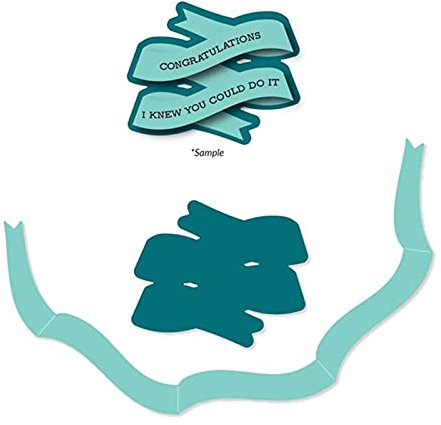 OTCRAFT 3D Banner Band Metall Stanzschablone Für Scrapbook DIY Handwerk Fotoalbum Karte Und Einladungskarte Papierkartendekoration Prägung