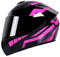 Motorradhelme Integraler Flip-Up Crash Motorradhelm mit herunterklappbarer Sonnenblende Scooter Motocross Racing Helme für Herren Damen,DOT/ECE Zertifizierung (Pink,L(58~59cm))