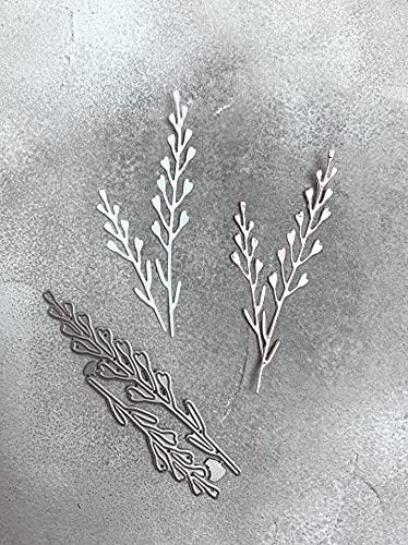 Stanzschablone Capsella Hirtentäschel Gräser duo, bis 1,9 x11cm, 2-tlg