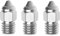 3er-Pack Upgade überzogene verschleißfeste CR6 SE MK Messingdüse 0,4 mm kompatibel mit Creality Ender 3 V2 / PRO CR10 V2 V3 Ender 5 Pro Plus CR-6 SE / CR-6 MAX / CR5 PRO 3D-Drucker (0,4 mm)