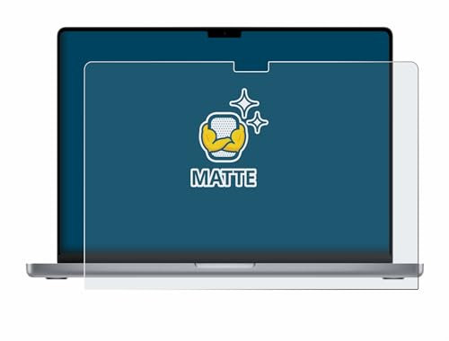 BROTECT Entspiegelungs-Schutzfolie für Apple MacBook Pro 16 2021 Matte Displayschutz-Folie, Anti-Reflex, Anti-Fingerprint