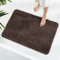 GONICVIN Teppich, 80 x 120 cm Flauschige Mikrofaser Waschbarer Badteppich Badematte, rutschfest Badezimmerteppich für Badezimmer, Wohnzimmer (Dunkelbraun)