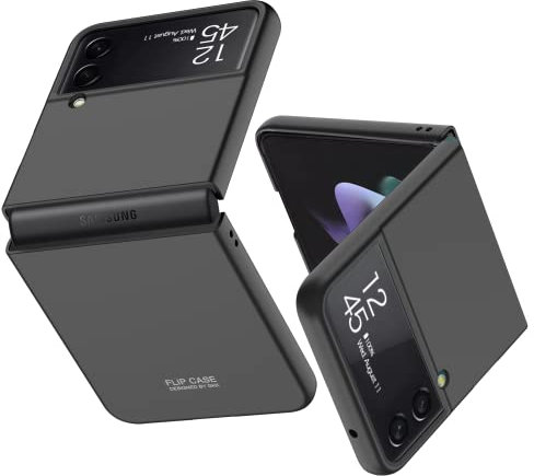 TingYR Coque pour Samsung Galaxy Z Flip 4 5G, [Anti-Drop, Anti-Scratch, Anti-Fingerprint] Slim Full Protection, Etui Housse Coque pour Samsung Galaxy Z Flip 4 5G.(Noir)