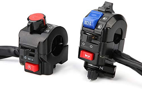 Moto Guidon Universelle Klaxon Clignotant Interrupteur Démarrage Commodo Droit pour Quad Shineray Stxe