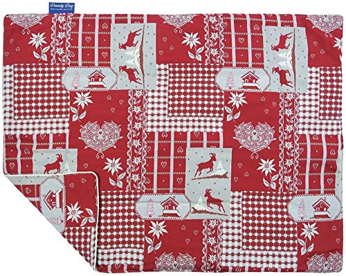 Dandy Dog Hundedecke Kitzbühel Red - waschbar hochwertige robuste hochwertige Qualität Made in Germany - Größe L