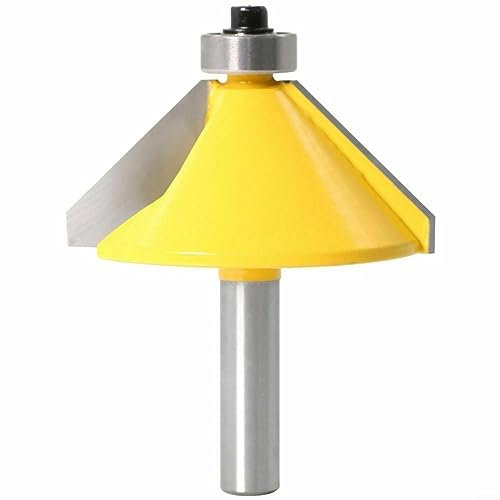 Fresa de bordes biselados de 8 mm, 45 grados, fresadora de extremo