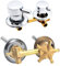 Miscelatore Rubinetti Doccia 2/3/4/5 Vie, Ottone, Interasse 9/10/12,5/14,5 cm, per Cabina o Bagno Turco (12-12,5 cm, Intubazione 5 Uscite)