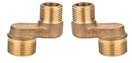 BiaoTeng Exzenter Anschluss 1/2 - 3/4 3/4 Auf 1/2 Zoll Adapter Wasser Adapter Wandmontage Duscharmatur Messing 2 Stück S-Anschluss Wandarmatur, B