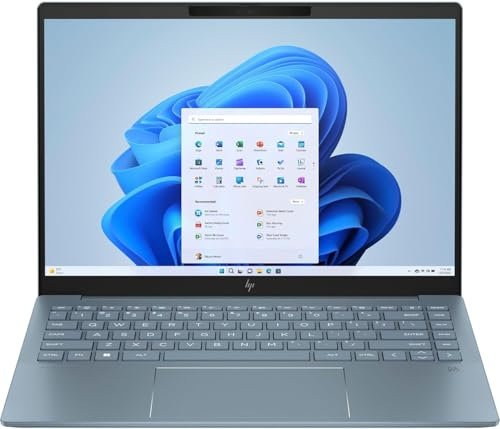 HP Pavilon Plus 14-ew1007ns - Ordenador portátil de 14 OLED 2.8K (Intel Evo Core Ultra 7, 32GB RAM, 1TB SSD, Intel ARC Graphics, Windows 11) Azul - Teclado QWERTY Español