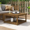 AUVYI Gartentisch Honigbraun 82,5x82,5x45 cm Massivholz Kiefer Coffee Table Camping Tisch Sofatisch Wohnzimmer Beistelltisch Outdoor Balkontisch Klein Esszimmertische Stehtisch Bistrotisch