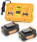 Lot de 20 V de rechange pour batterie Dewalt 20 V max. 7 000 mAh et DCB102 - Chargeur pratique avec outils électriques sans fil Dewalt DCD DCF DCG Series et chargeur