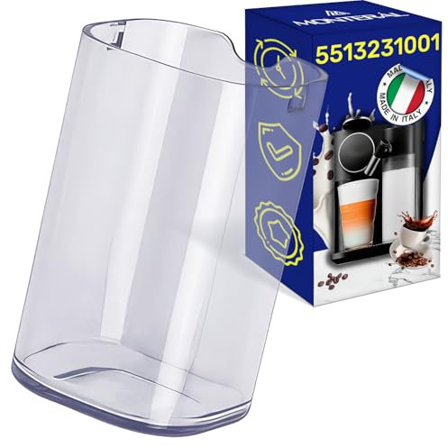 MONTERAL Deposito de Leche para Cafetera Capsulas con Código Original 5513231001 para DeLonghi para Nespresso Lattissima One EN500 – MADE IN ITALY - Garantía de 10 Años