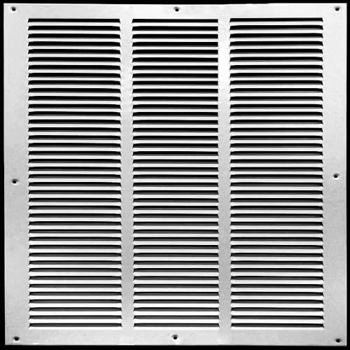 uyoyous Rejilla de ventilación de aluminio de 600 x 600 mm, cubierta de rejilla de ventilación grande, aleación de aluminio para pared lateral y techo