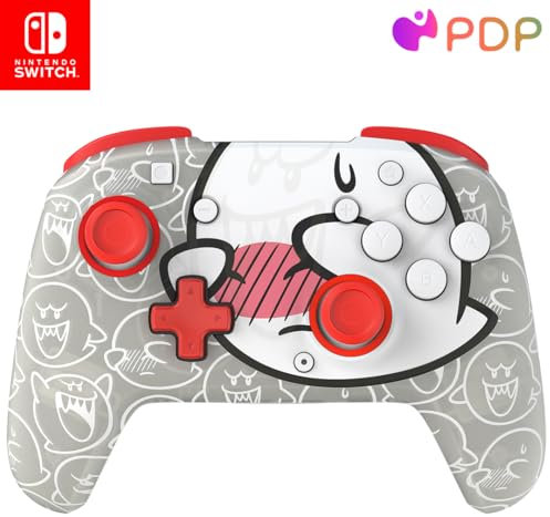 PDP Nintendo Switch 1 und 2 Rematch GLOW Wireless Controller- Boo-Hoo- With motion, 600mAh battery