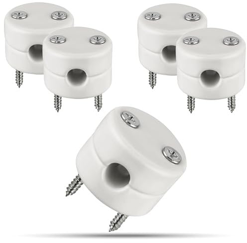 5er Pack, Porzellan Retro Kabelhalter, Kabelführung