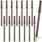 Ck Lot de 15 crayons à papier avec balai de sorcière, naturel, baguette magique pour accessoires, écriture, stylo à bille pour fantasy et événements, fêtes, cadeaux, détails, décoration d'Halloween
