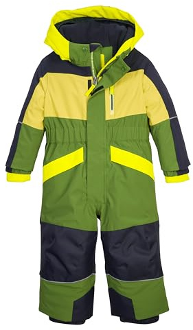 first instinct by killtec FISW 47 MNS ONPC 43394-000 Children's Ski Overall with Hood Leaf Green 122/128