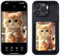 LONG GLACIER Smart E-Ink Screen Phone Case Powered by AI Vista for DIY Picture Display, Wireless NFC Customized Ink Screen Phone Protective Cover Compatible with iPhone 15 Pro Max- Black