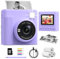 TIATUA Camara Fotos Infantil Instantanea, 2,4 Pulgada 1080P Cámara de Fotos Instantánea con Tarjeta de 32 GB y Papel Fotográfico, Regalo para Niños de 3 a 12 Años