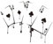 OSALADI Wandbild Wanddekoration Poker Room Decor Wandtattoo Aufkleber Home Decor Wandkunst