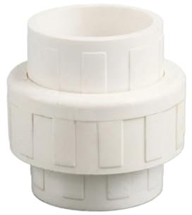 OZXZH 1 connecteur d'union en PVC ID 63/75/90/110 mm for raccords d'irrigation de Jardin, Tuyau d'eau d'aquarium, connecteurs Droits égaux(White,63mm)