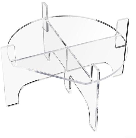 HomeVortex Support en acrylique pour distributeur de boissons, carafe d'eau, limonade, gâteau, plantes, support robuste avec capacité de poids de 13,6 kg (taille L)