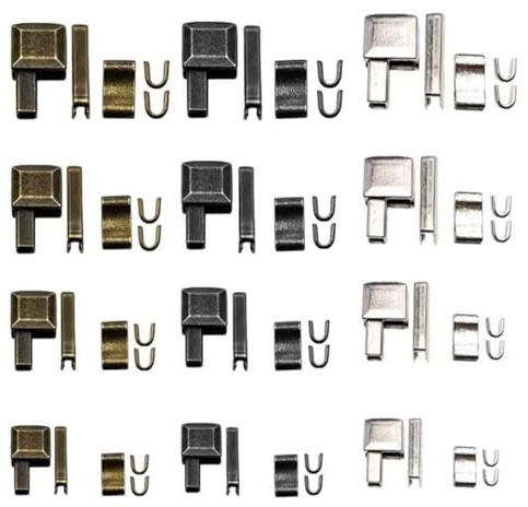 60Pcs High-Strength Insertion Pin Zipper Bottom Anti-Corrosion Stop Fix Zip Puller Smooth Workmanship Zip Repair Kit for Sewing Clothing Crafts