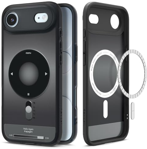 Spigen iPhone Air Hülle Ultra Hybrid MagFit -Classic Black | Kompatibel mit MagSafe, Air Cushion Tech, Militär-Grade Schutz, Hightech-Design