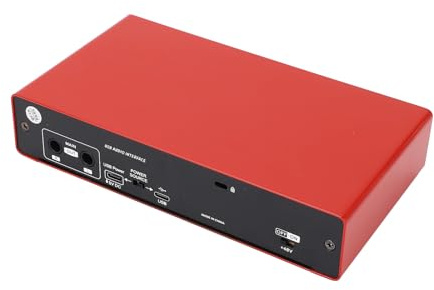 Jectse Carte Son en Direct de la Carte Sonore Haute Définition USB Live Sound pour Streaming Media Couvercle Chant et K Chanson