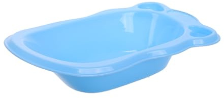 CORHAD Mini Bañera de Plástico para Muñecas Juguete Pequeño y para Casas de Muñecas Accesorio de Baño Divertido para Infantiles Color Azul