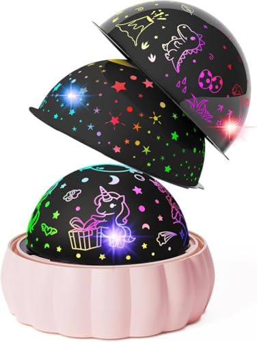 SUMINGGO Star Projector Night Light for Kids - Baby Night Light Projector with Star Moon/Unicorn/Dinosaur Modes, Bedroom Decor Gift