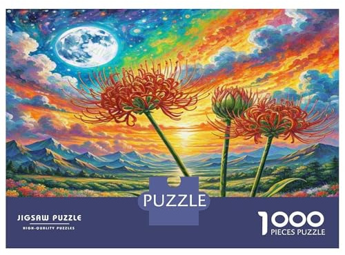 Protea Cynaroides 1000-teiliges Puzzle für Erwachsene – Herausforderndes Spiel zur Entspannung und Wanddekoration – 38 x 26 cm / 1000 Teile