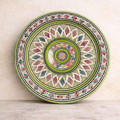 Generico Piatto Marocchino Artigianale-Appendibile e Da Servizio: Diametro 43 Cm 1212251506
