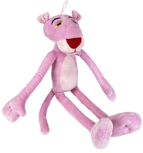 PTS SRL PANTERA ROSA Peluche PINK PANTHER - da collezione - Con gancetto per poter appenderlo - altezza 25cm - Colore Rosa