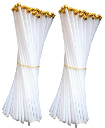 SHINEOFI Handkurbel Fahnenmast Kunststoff 30cm mit 100 Flaggenkappen für Veranda und Garten Außenbereich