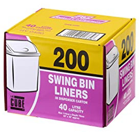 Le Cube 480 – Dispensado de bolsas de basura, 40 L (200 unidades)
