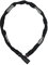 ABUS Kettenschloss 1500 Web – Fahrradschloss aus Spezialstahl – 4 mm dicke Rundkette - ABUS-Sicherheitslevel 3 – 60 cm – Schwarz