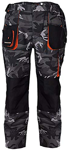 Terratrend Job 3230-46-6210 Größe 46 Herren Hose - Camouflage/Grau/Schwarz