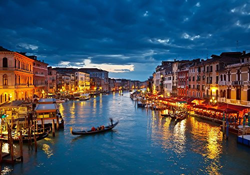 wandmotiv24 Fototapete Canale Grande Venedig Größe: 400 x 280 cm Wandbild - Motivtapete KT252