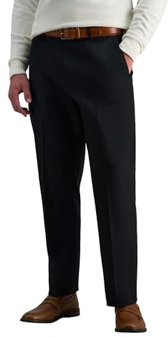 Haggar Men's Straight Fit Premium No Iron Khaki Pant