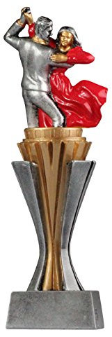 Pokal Trophäe Tanzen/Tanzsport/Turniertanz mit Gravur ca. 17 cm hoch Größe S