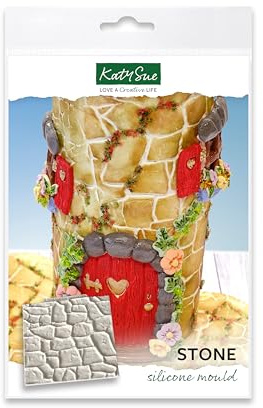 Piedra panel diseño Mat de silicona molde para decorar pasteles, cupcakes, Sugarcraft, caramelos, artesanías y arcilla, alimentos estándar seguro
