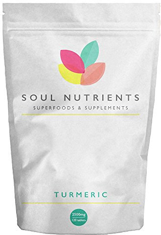 Turmeric Tablets 2500mg (120) | High Strength | Advanced Turmeric Supplement | 95% Curcumin | Helps Relieve Joint Pain & Inflammation | Vegan