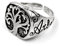Arbor Vitae Anello Chevalier in Argento Brunito con Albero della Vita Argento