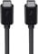 Belkin Thunderbolt 3 USB-C to USB-C Cable, Thunderbolt Certified, 40 Gbps, 5 K, 100 W, Type C 3.1, 0.8 m, Black