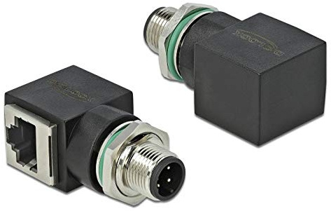 DELOCK ADAPTADOR M12 4 PIN MACHO A RJ45 HEMBRA