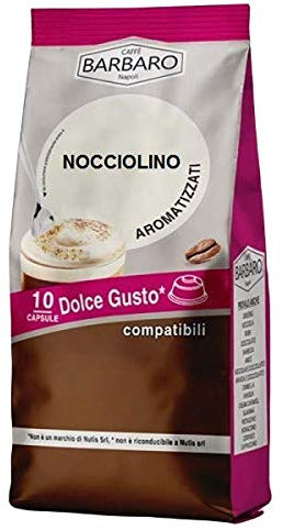 NOISETTE SOLUBLE BARBARO NOCCIOLINO - 10 CAPSULES COMPATIBLES DOLCE GUSTO 13g