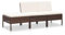 Tidyard 3-TLG. Garten-Lounge-Set mit Auflagen Poly Rattan Braun Lounge Möbel Sitzgarnitur Gartengarnitur Sitzgruppe Sofa Gartenset Gartensofa 57 x 69 x 67 cm